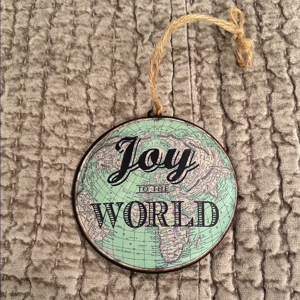 Joy To The World - Vintage Christmas Ornament